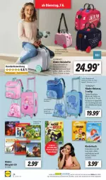 Gazetka promocyjna Lidl - Aktionsprospekt - Gazetka - ważna od 11.06 do 11.06.2022 - strona 24 - produkty: beutel, buch, decke, Deckel, eis, Hartschalenkoffer, Kinder, Kinderbuch, koffer, ndk, reis, Reiseset, rucksack, sac, Schal, Schale, schultergurt, Teleskop, Ti, trolley
