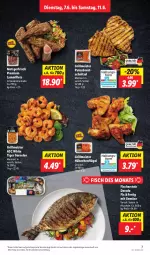 Gazetka promocyjna Lidl - Aktionsprospekt - Gazetka - ważna od 11.06 do 11.06.2022 - strona 7 - produkty: angebot, Dorade, eis, filet, filets, fisch, fische, Fischer, garnelen, gewürz, grill, hähnchenflügel, lamm, Lammfilets, marinade, Meister, mit gemüse, pute, putenbrust, reis, Schal, Schale, schnitzel, Ti, ZTE