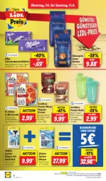 Gazetka promocyjna Lidl - Aktionsprospekt - Gazetka - ważna od 11.06 do 11.06.2022 - strona 8 - produkty: bohne, bohnen, Dr. Oetker, elle, gillette, milka, mövenpick, ndk, Schal, Schale, schoko, schokolade, shake, sofort-rabatt, tafelschokolade, teller, Ti