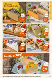 Gazetka promocyjna Tegut - Angebote der Woche - Gazetka - ważna od 06.05 do 06.05.2023 - strona 13 - produkty: angebot, angebote, bio, blume, blumen, brie, cambozola, chili, dekoration, feinkost, geback, gin, hartkäse, Heu, heumilch, italienischer hartkäse, Käse, leerdammer, milch, mit gemüse, Pecorino, Quiche, rebell, rouge, rougette, schnittkäse, Ti, weichkäse, ZTE