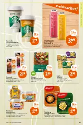 Gazetka promocyjna Tegut - Angebote der Woche - Gazetka - ważna od 06.05 do 06.05.2023 - strona 19 - produkty: Becher, bio, broccoli, bulgur, curry, elle, feinkost, fertiggericht, fertiggerichte, flasche, kaffee, küche, kühlmann, LG, maultaschen, nudel, pizza, quinoa, Ria, salami, salat, schinken, smoothie, starbucks, Tasche, taschen, Ti, torte, true fruits