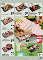 Gazetka promocyjna Edeka - Angebote der Woche - Gazetka - ważna od 14.10 do 14.10.2023 - strona 9 - produkty: aufschnitt, Bad, beef, braten, brot, Brühe, eis, feinschmecker, fleisch, fleischkäse, geback, gewürz, Käse, lachs, lachsschinken, landjäger, LG, nuss, Ofen, reis, rind, rinder, Rinderzunge, rindfleisch, roastbeef, Rückenbraten, rwe, saft, schinken, schwein, schweine, Schweinelachs, schweinerücken, snack, super-knüller, Ti, tisch, wein, weine, wurst, ZTE