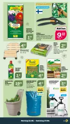 Gazetka promocyjna Netto - Woche 34 - Gazetka - ważna od 27.08 do 27.08.2022 - strona 11 - produkty: blume, blumen, blumenerde, bree, dünger, erde, fiskars, flüssigdünger, Garten, Gartensack, Gartenschere, kokos, Komposter, pflanze, pflanzen, rasen, rasendünger, Roller, sac, Schere, Ti, trolley, wasser