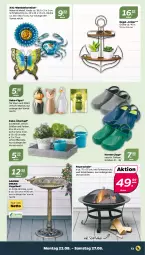 Gazetka promocyjna Netto - Woche 34 - Gazetka - ważna od 27.08 do 27.08.2022 - strona 13 - produkty: Bad, blume, Clogs, dekoration, feuerschale, Krebs, Mett, pflanze, pflanzen, regal, Ria, Schal, Schale, Schmetterling, Ti, topf, übertopf, Wanddeko