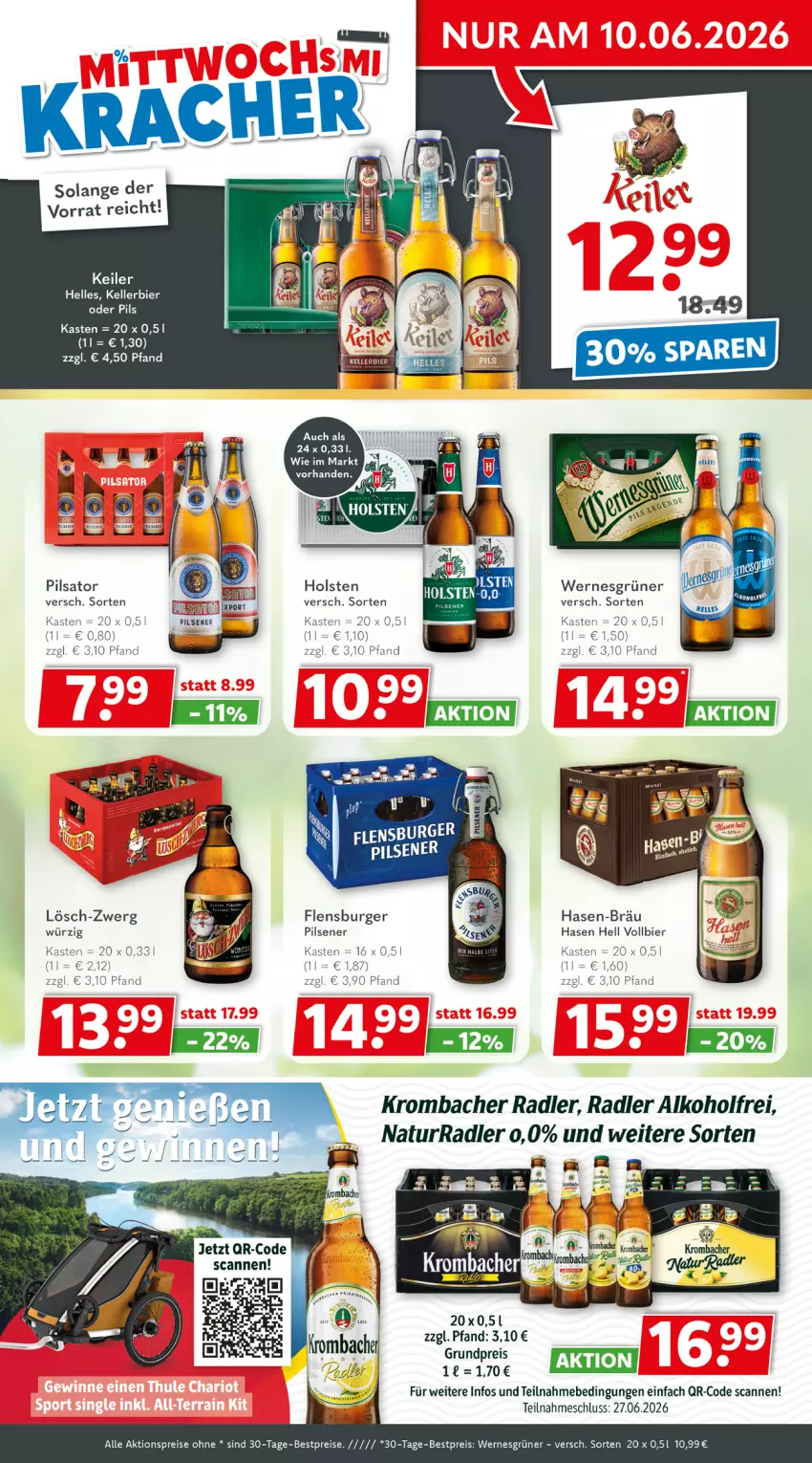 Aktueller Prospekt Getraenkeland - von 07.06 bis 19.06.2026 - strona 2 - produkty: aktionspreis, alkohol, bestpreis, bestpreise, bier, Brei, burger, eis, elle, flensburger, holsten, kellerbier, krombache, krombacher, pils, pilsener, radler, reis, Ti