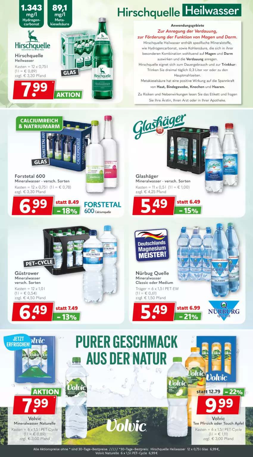 Aktueller Prospekt Getraenkeland - von 07.06 bis 19.06.2026 - strona 8 - produkty: aktionspreis, Alwa, apfel, Apotheke, auer, bestpreis, bestpreise, Bona, Calcium, eis, elle, fisch, fische, Forstetal, kraft, leine, mac, mineralwasser, Mineralwasser Classic, natur, pfirsich, Rauch, reis, rel, Spezi, tee, Ti, volvic, wasser