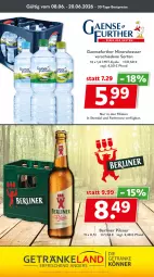 Gazetka promocyjna Getraenkeland - Gazetka - ważna od 19.06 do 19.06.2026 - strona 11 - produkty: Alwa, berliner, bestpreis, bestpreise, eis, getränk, getränke, mineralwasser, pils, pilsner, reis, Ti, wasser