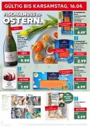 Gazetka promocyjna Kaufland - Gazetka - ważna od 13.04 do 13.04.2022 - strona 10 - produkty: angebot, aqua, auer, aust, Austern, brut, brut dargent, buch, chardonnay, de blancs, filet, fisch, flasche, Holz, jahrgangssekt, lachs, mac, messer, nuss, Räucherlachs, ring, salz, Schal, Schale, schott, sekt, Ti, Wild, wildlachs, ZTE