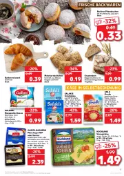 Gazetka promocyjna Kaufland - Gazetka - ważna od 13.04 do 13.04.2022 - strona 21 - produkty: angebot, angebote, arla, auer, backwaren, berliner, beutel, brot, brötchen, butter, Croissant, finello, frische backwaren, frucht, galbani, geback, gin, hafer, hochland, Käse, korn, Krustenbrot, kuchen, Manchego, mehrkornbrötchen, milch, mit frucht, mozzarella, natur, Ofen, Ofenkäse, pasta, Pfannkuchen, pizza, rel, salakis, schafskäse, Schmelzkäse, schnittkäse, Ti, weichkäse