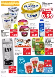 Gazetka promocyjna Kaufland - Gazetka - ważna od 13.04 do 13.04.2022 - strona 22 - produkty: alpro, angebot, Becher, burger, choco fresh, creme, dessert, drink, ehrmann, Ehrmann Grand Dessert, eis, filet, fleisch, fleischsalat, garden gourmet, hafer, Haferdrink, haselnuss, Haselnusscreme, joghur, joghurt, Kinder, Kinder Choco fresh, milch, nuss, Popp, rama, reifen, reis, salat, schlagrahm, schoko, schokolade, soja, Sojajoghurt, Ti, Vegeta, vollmilch, weihenstephan, ZTE