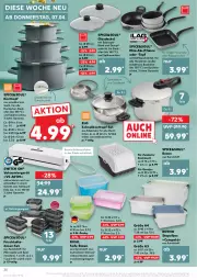 Gazetka promocyjna Kaufland - Gazetka - ważna od 13.04 do 13.04.2022 - strona 32 - produkty: angebot, aust, backofen, decke, Deckel, edelstahl, elle, Ergee, frischhaltedosen, Glasdeckel, herdarten, knoblauch, Kochtopf, mikrowelle, ndk, Ofen, pfanne, Pfau, schlauch, Schnellkochtopf, spülmaschinen, Ti, topf, topf-set, versandkostenfrei, ZTE, zwiebel, zwiebeln