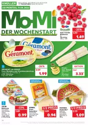 Gazetka promocyjna Kaufland - Gazetka - ważna od 13.04 do 13.04.2022 - strona 38 - produkty: angebot, beere, beeren, bonbel, bresso, butter, butterkäse, creme, edelcreme, eis, frischkäse, frischkäsezubereitung, géramont, himbeer, himbeere, himbeeren, Käse, reis, Ria, Schmelzkäse, schmelzkäsezubereitung, schnittkäse, spargel, südtiroler, Ti, weichkäse, ZTE