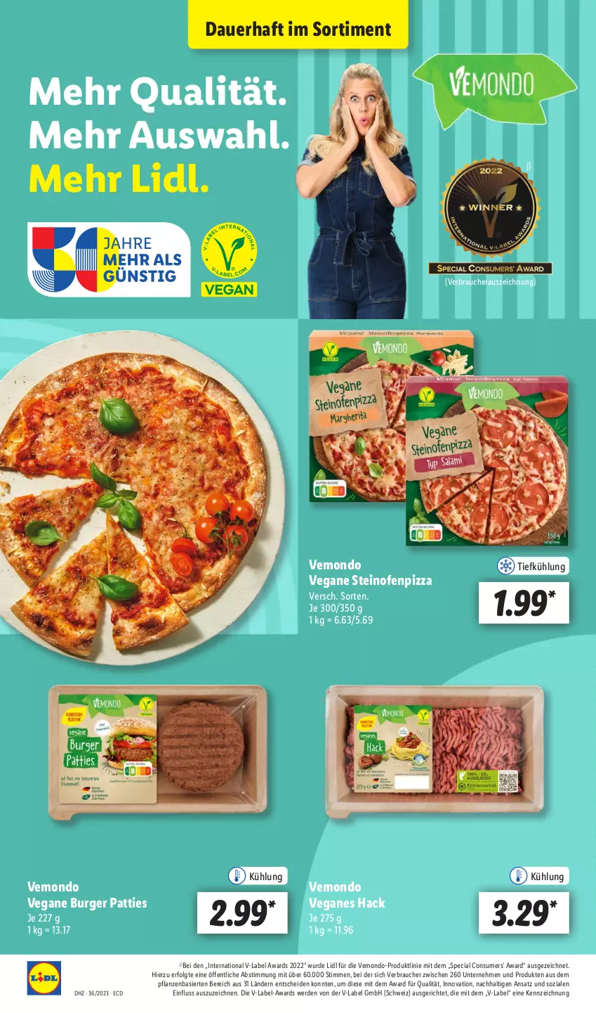 Aktueller Prospekt Lidl - Aktionsprospekt - von 04.09 bis 09.09.2023 - strona 10 - produkty: auer, burger, erde, LG, Ofen, pflanze, pflanzen, pizza, Rauch, steinofen, Ti