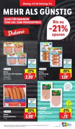 Gazetka promocyjna Lidl - Aktionsprospekt - Gazetka - ważna od 09.09 do 09.09.2023 - strona 9 - produkty: angebot, auer, aufschnitt, bier, dulano, eis, Käse, knacker, krakauer, leberkäs, leberkäse, reis, Ti, ZTE