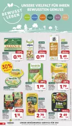 Gazetka promocyjna Famila - Prospekte - Gazetka - ważna od 04.01 do 04.01.2025 - strona 20 - produkty: alpro, aufschnitt, beutel, bio, bonduelle, creme, drink, eis, elle, hafer, Haferdrink, Kochcreme, lebensmittel, margarine, nuss, pfanne, pfannen, pflanze, pflanzen, reis, soya, Ti, Vegeta, ZTE