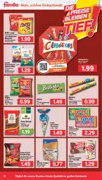 Gazetka promocyjna Famila - Prospekte - Gazetka - ważna od 16.07 do 16.07.2022 - strona 18 - produkty: balisto, beutel, brezel, Brezeln, bugles, chips, choclait chips, choco crossies, crossies, erbsen, Funny Frisch, kichererbsen, lorenz, malteser, Marabou, nestlé, quinoa, schoko, sesam, Ti