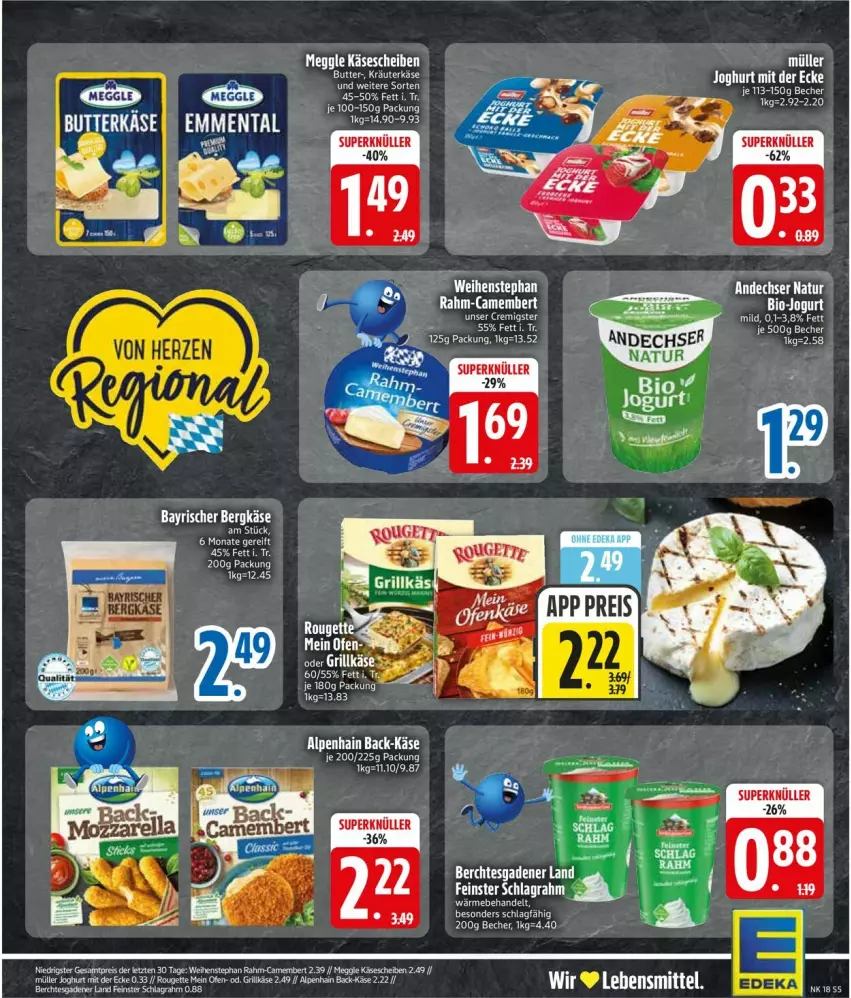 Aktueller Prospekt Edeka - Prospekte - von 27.04 bis 02.05.2026 - strona 7 - produkty: Alpenhain, Becher, butter, camembert, eis, grill, Grillkäse, Käse, kräuter, Ofen, pute, reis, rel, schlagrahm, tee, Ti