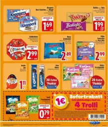 Gazetka promocyjna Edeka - Prospekte - Gazetka - ważna od 02.05 do 02.05.2026 - strona 11 - produkty: balisto, coupon, creme, eis, gin, keks, kekse, Kinder, knoppers, kokos, nuss, oreo, pralinen, reis, riegel, schnitten, schoko, Ti, trolli, twix, ZTE