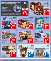 Gazetka promocyjna Edeka - Prospekte - Gazetka - ważna od 02.05 do 02.05.2026 - strona 24 - produkty: ball, Becher, beere, Big Choc, bourbon, Brei, champion, creme, deka, dessert, eis, eiscreme, elle, erdbeere, frucht, hafer, hörnchen, kakao, LG, limette, mandel, Mett, orange, rwe, sandwich, sauce, schoko, schokolade, schokoladen, sim, Sorbet, spaghetti, Spiele, Sport, Ti, Tüte, vanille, zitrone