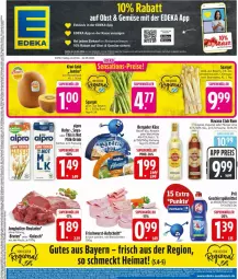 Gazetka promocyjna Edeka - Prospekte - Gazetka - ważna od 02.05 do 02.05.2026 - strona 3 - produkty: alpro, aufschnitt, bergader, bier, bierschinken, braten, coupon, deka, drink, eis, Elan, erde, flasche, frischwurst-aufschnitt, geschirr, geschirrspülmittel, gin, gulasch, hafer, Havana Club, jumbo, jungbullen, Käse, kiwi, Kiwi Gold, mango, obst, pril, reis, rouladen, rum, schinken, soya, spargel, spülmittel, Ti, weichkäse, wurst