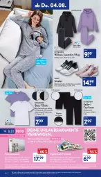 Gazetka promocyjna Aldi Nord - Aldi-Vorschau - Gazetka - ważna od 06.08 do 06.08.2022 - strona 24 - produkty: aldi, Bau, baumwolle, buch, Cap, caprihose, decksohle, dell, eis, Elan, elle, ente, erde, Fotobuch, gin, gutschein, hose, hosen, Hylo, korb, Mode, ndk, papier, radler, reine baumwolle, reis, Ria, ring, shirt, shirts, sneaker, Sweatshirt, T-Shirt, Ti, up2fashion, walkx, wolle, ZTE