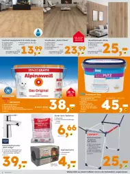 Gazetka promocyjna  - Gazetka - ważna od 04.10 do 04.10.2025 - strona 2 - produkty: alpina, Alpinaweiß, aqua, armatur, asus, braun, brause, brie, briketts, eimer, eis, Heu, HP, Kamin, laminat, landhausdiele, natur, natura, paneel, Rauch, reis, sac, salz, Schal, Streichputz, tablet, tablett, Tablette, Ti, tisch, vinylboden, Wanne, waschtisch, waschtischarmatur, wasser