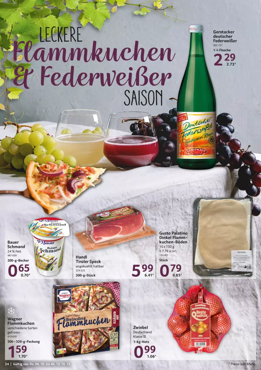 Aktueller Prospekt Selgros - Food - von 06.10 bis 12.10.2022 - strona 24 - produkty: auer, Bau, Bauer, flammkuchen, kuchen, lamm, rwe, schmand, Speck, Ti, wagner, zwiebel