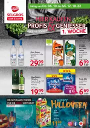 Gazetka promocyjna Selgros - Food - Gazetka - ważna od 12.10 do 12.10.2022 - strona 1 - produkty: bio, bohne, caffe, eier, eis, elle, Finish, flasche, LG, reis, scotch, scotch whisky, single malt, tee, Ti, vodka, whisky