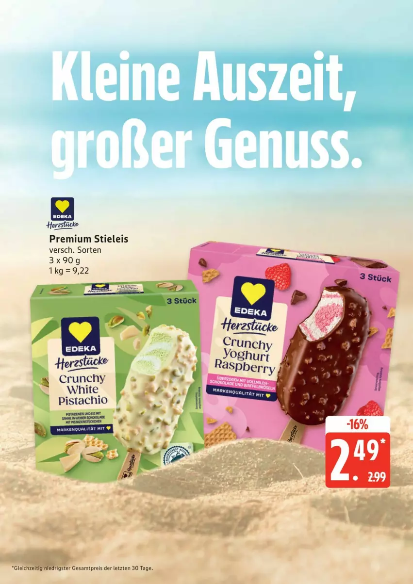 Aktueller Prospekt Edeka - Prospekte - von 27.07 bis 01.08.2026 - strona 14 - produkty: eis, reis, stieleis, Ti, ZTE