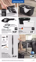 Gazetka promocyjna Lidl - Aktionsprospekt - Gazetka - ważna od 15.10 do 15.10.2022 - strona 31 - produkty: angebot, aqua, AquaPur, bügel, bürste, bürsten, dell, eis, elle, kleid, kleider, kleiderbügel, korb, leine, Mode, reis, silvercrest, Ti, usb, wäschekorb, wäschespinne, wasser, wassertank, ZTE