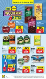 Gazetka promocyjna Lidl - Aktionsprospekt - Gazetka - ważna od 15.10 do 15.10.2022 - strona 42 - produkty: angebot, auer, aufstrich, Bau, Bauer, bergader, Bona, bresso, Cien, coupon, eis, elle, flüssigseife, frischkäse, frucht, fruchtaufstrich, gouda, Griechischer Joghurt, joghur, joghurt, Käse, maultaschen, Milbona, reis, schoko, schokolade, Seife, tafelschokolade, Tasche, taschen, teller, Ti, vanille, ZTE