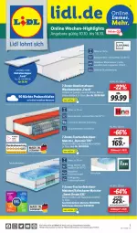 Gazetka promocyjna Lidl - Aktionsprospekt - Gazetka - ważna od 15.10 do 15.10.2022 - strona 45 - produkty: angebot, angebote, deo, federkern, federkernmatratze, kaltschaum-matratze, kernmatratze, Liege, matratze, matratzen, Matratzentopper, ndk, Tasche, taschen, taschenfederkern-matratze, taschenfederkernmatratze, Ti, topper, wendematratze