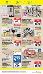 Gazetka promocyjna Lidl - Aktionsprospekt - Gazetka - ważna od 15.10 do 15.10.2022 - strona 49 - produkty: auer, auto, backofen, backofen und, besteck, besteckset, braun, champagne, champagner, edelstahl, eier, eis, elle, gabel, getränk, Gläser, grill, herdarten, kaffee, kaffeevollautomat, Kochtopf, küche, kuchen, LG, Löffel, Meister, messer, mikrowelle, Ofen, pizza, Reinigung, sekt, spülmaschinen, Ti, tisch, topf, Topfset, wasser, wein, Weingläser