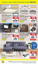 Gazetka promocyjna Lidl - Aktionsprospekt - Gazetka - ważna od 15.10 do 15.10.2022 - strona 54 - produkty: angebot, angebote, auer, Bartisch, decke, deckenleuchte, eis, elle, hocker, HP, kühlschrank, latte, Leuchte, leuchtmittel, LG, ndk, quad, reis, rel, Ria, rückenlehne, Schal, Schale, schlafsofa, Schrank, Sofa, telefon, Ti, tisch, tischplatte, uhr, usb