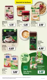 Gazetka promocyjna Lidl - Aktionsprospekt - Gazetka - ważna od 15.10 do 15.10.2022 - strona 59 - produkty: angebot, auer, basis müsli, basmati, Basmati Reis, bio, Bio-Kaffee, bioland, eis, kaffee, konfitüre, konfitüre extra, kräuter, löslicher kaffee, müsli, reis, tee, Ti, ZTE