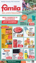 Gazetka promocyjna Famila - Prospekte - Gazetka - ważna od 02.03 do 02.03.2024 - strona 1 - produkty: Absolut Vodka, ammerländer, angebot, angebote, aust, auto, butter, butterkäse, culinaria, die ofenfrische, Dr. Oetker, eis, elle, flasche, fleisch, garraum, hackfleisch, hackfleisch gemischt, halbfester schnittkäse, Käse, lebensmittel, leifheit, leine, merl, mikrowelle, Ofen, pils, pilsener, pizza, reifen, reis, Ria, rind, rwe, Schal, Schale, schnittkäse, Schwartau, schwein, schwein und rind, tafeläpfel, teller, Ti, timer, veltins, veltins pilsener, vodka, wäscheschirm, wein, ZTE, zucker