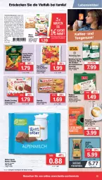 Gazetka promocyjna Famila - Prospekte - Gazetka - ważna od 02.03 do 02.03.2024 - strona 13 - produkty: beutel, bünting tee, chips, chipsfrisch, coupon, coupons, decke, eduscho, eis, erde, Funny Frisch, gin, hanuta, jacobs, Jacobs Gold, kaffee, kaffeepads, Kinder, kinder country, lebensmittel, melitta, merci, nuss, reis, ritter, ritter sport, Sport, tee, Ti, ZTE