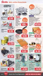 Gazetka promocyjna Famila - Prospekte - Gazetka - ważna od 02.03 do 02.03.2024 - strona 24 - produkty: bambus, Becher, dessert, Dessertteller, edelstahl, eier, Eierbecher, einkaufskorb, eis, elle, erde, espresso, Essteller, herdarten, kaffee, kaffeebecher, Kombiservice, korb, küche, Küchen, Messbecher, müsli, Müslischale, pfanne, pizza, quad, regal, reis, Schal, Schale, spülmaschinen, tasse, teller, Ti, tisch, topf, topf-set, Untersetzer, WICK, wolle, zucker