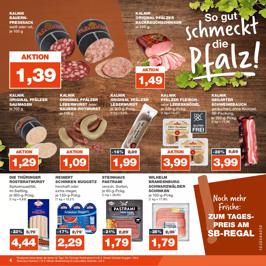 Aktueller Prospekt Real - von 02.10 bis 07.10.2023 - strona 4 - produkty: Astra, auer, Backrauchschinken, Bau, Bauer, Bauernpresssack, bratwurst, eis, fleisch, gin, Knödel, Leberknödel, leberwurst, pastrami, presssack, Rauch, reinert, reis, ring, rostbratwurst, Rotwurst, sac, Saumagen, schinken, schwarzwälder schinken, schwein, schweine, Schweinebauch, spitzenqualität, steinhaus, thüringer rostbratwurst, Ti, wein, weine, wurst, ZTE