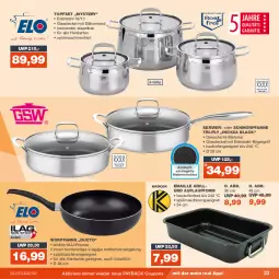 Gazetka promocyjna Real - Gazetka - ważna od 07.10 do 07.10.2023 - strona 23 - produkty: backofen, bügel, coupon, coupons, decke, Deckel, edelstahl, eis, Glasdeckel, grill, herdarten, lack, LG, maille, Ofen, payback, pfanne, reis, Ria, schmorpfanne, spülmaschinen, Ti, topf, Topfset, wok