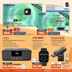 Gazetka promocyjna Real - Gazetka - ważna od 07.10 do 07.10.2023 - strona 27 - produkty: adapter, auer, dvb, DVB-T, ente, fernseher, HDMI, lautsprecher, led tv, LG, Radio, Rauch, Receiver, rum, smartwatch, Software, Spektrum, Ti, usb, wasser