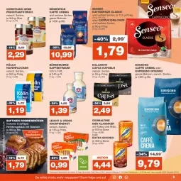 Gazetka promocyjna Real - Gazetka - ważna od 07.10 do 07.10.2023 - strona 9 - produkty: aufstrich, bärenmarke, bohne, bohnen, brot, caffè crema, Cap, cappuccino, cin, dallmayr, dallmayr capsa, eduscho, eis, espresso, frucht, fruchtaufstrich, hafer, haferflocken, Hefe, intenso, kaffee, kaffeepads, kakao, kölln, LG, malz, mövenpick, oder cappuccino, oder espresso, ovomaltine, reis, saft, schoko, senseo, Ti, ZTE