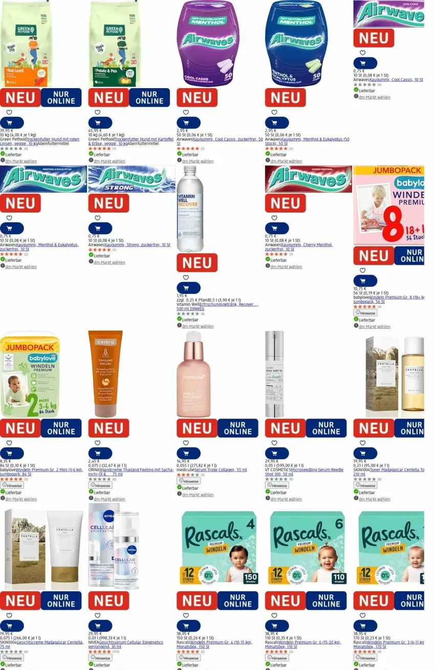Aktueller Prospekt Dm Drogerie - Prospekte - von 18.08 bis 27.08.2025 - strona 13 - produkty: Babylove, cassis, Collagen, creme, eier, eis, elle, ente, erfrischungsgetränk, Gesichtscreme, getränk, jumbo, kaugummi, linsen, rum, sac, Serum, Ti, Toner, veggie, windeln, zucker