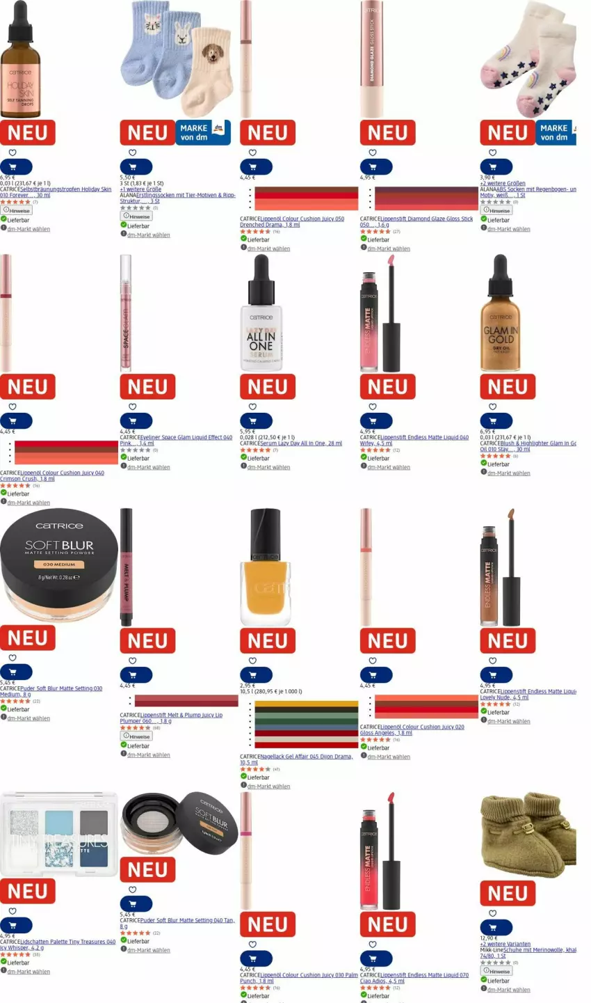 Aktueller Prospekt Dm Drogerie - Prospekte - von 18.08 bis 27.08.2025 - strona 17 - produkty: akku, Effect, eier, eis, Eyeliner, lack, Lippenstift, Nagellack, Palette, rama, Ria, rum, Serum, socken, Ti, wolle