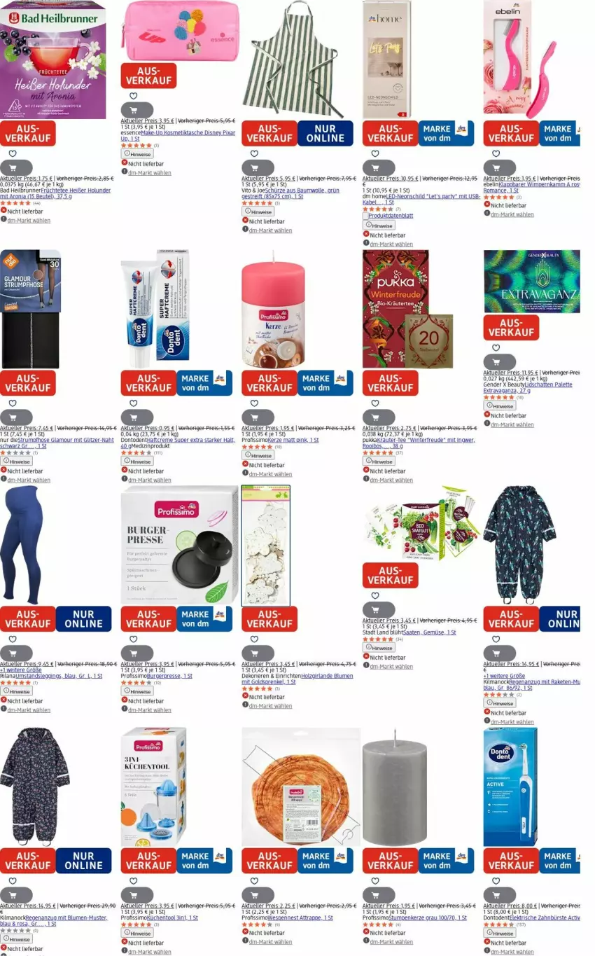 Aktueller Prospekt Dm Drogerie - Prospekte - von 18.08 bis 27.08.2025 - strona 9 - produkty: Anzug, Bad, Berger, beutel, blume, blumen, burger, bürste, creme, disney, eis, elektrische zahnbürste, elle, ente, gin, Girlande, Haftcreme, Holz, hose, ingwer, kerze, kosmetik, Kosmetiktasche, kräuter, küche, Küchen, leggings, LG, Make-up, medizinprodukt, Palette, penne, Profissimo, Raketen, reis, rum, sim, Strumpfhose, Tasche, tee, Ti, usb, wolle, Yo, zahnbürste