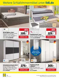 Gazetka promocyjna Lidl - Aktuelle Onlineshop-Highlights - Gazetka - ważna od 31.03 do 31.03.2022 - strona 30 - produkty: bett, boxspringbett, Couch, drehtürenschrank, eis, Holz, kleid, kleider, latte, lattenrost, Liege, massivholz, matratze, matratzen, matratzenauflage, möbel, natur, ndk, ohne matratze, orange, Rauch, Ria, ring, schlafzimmer, Schrank, schwebetürenschrank, spiegel, Ti, topper, türenschrank, ZTE