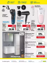Gazetka promocyjna Lidl - Aktuelle Onlineshop-Highlights - Gazetka - ważna od 31.03 do 31.03.2022 - strona 31 - produkty: akku, auer, Bau, Beckenunterschrank, bürste, epilierer, haartrockner, korb, Leuchte, LG, ndk, rasierer, Reinigung, reinigungsbürste, Schrank, schubkasten, Seitenschrank, spiegel, spiegelschrank, Ti, tisch, Trockner, unterschrank, waschbecken, waschbeckenunterschrank
