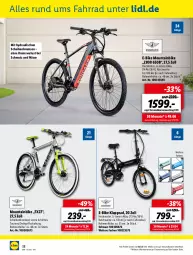 Gazetka promocyjna Lidl - Aktuelle Onlineshop-Highlights - Gazetka - ważna od 31.03 do 31.03.2022 - strona 38 - produkty: akku, E-Bike, eis, Fahrrad, Klapprad, Mountainbike, ndk, rwe, Schal, Ti, ZTE