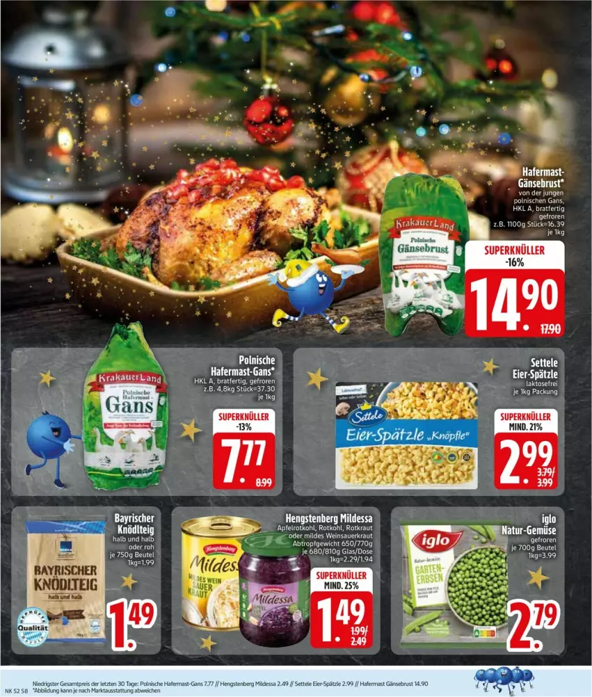 Aktueller Prospekt Edeka - Prospekte - von 22.12 bis 27.12.2025 - strona 10 - produkty: beutel, eier, eis, Gänsebrust, hafer, hengstenberg, natur, reis, Ti