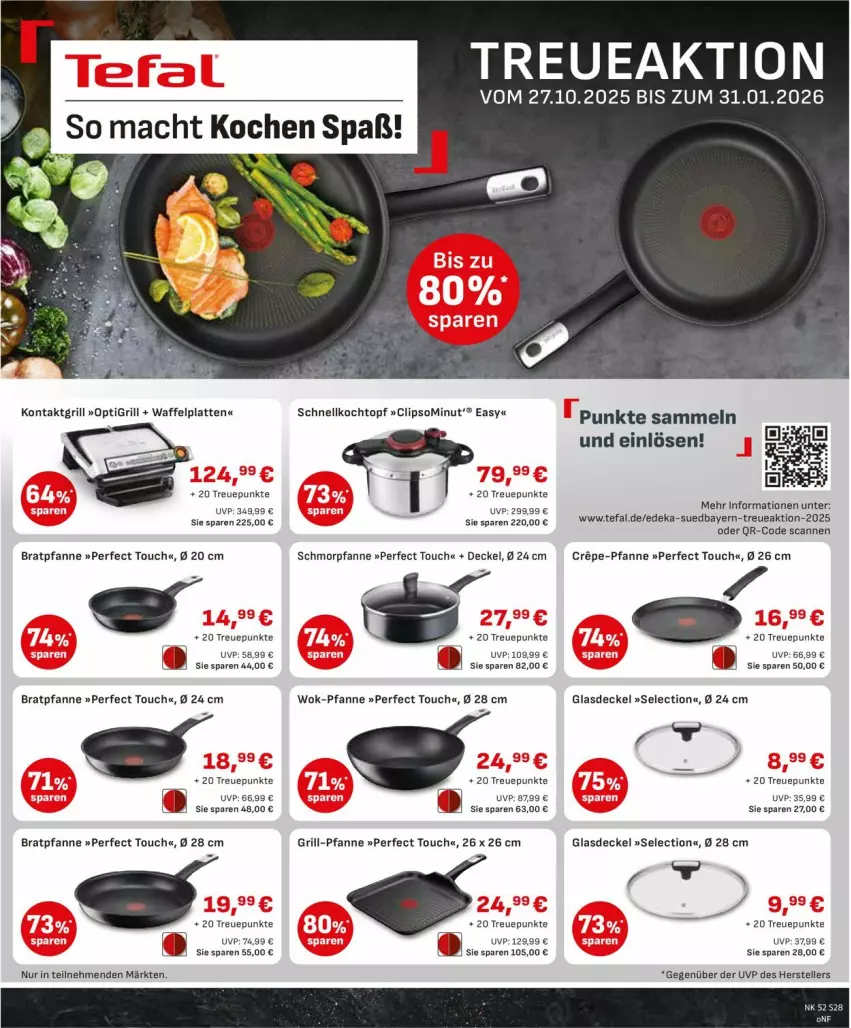 Aktueller Prospekt Edeka - Prospekte - von 22.12 bis 27.12.2025 - strona 30 - produkty: bratpfanne, decke, Deckel, deka, elle, Glasdeckel, grill, pfanne, schmorpfanne, tefal, teller, Ti, wok